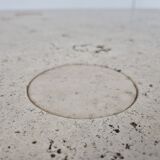 Angelo Mangiarotti Travertine Coffee Table for Up&Up, Italy