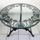 Garden set in wrought iron 60s