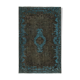 Hand-Knotted Distressed Oriental 1980s 172 cm x 271 cm Brown Carpet