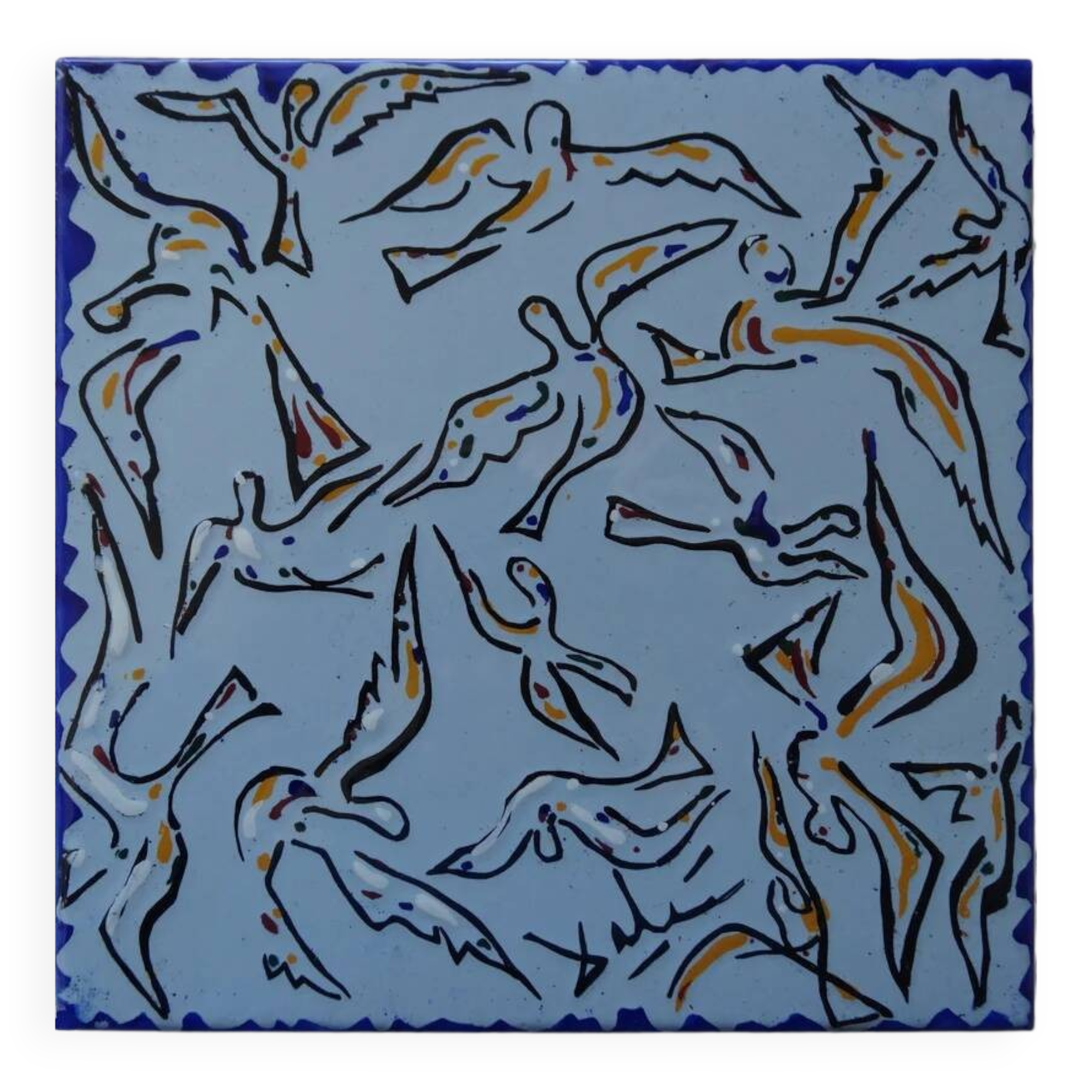 Salvador Dali: The Night of the Birds, original signed ceramic