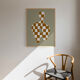 Chequers giclee art print, 50x70cm