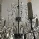 Ancien Lustre en cristal de Bohème 8 bras
