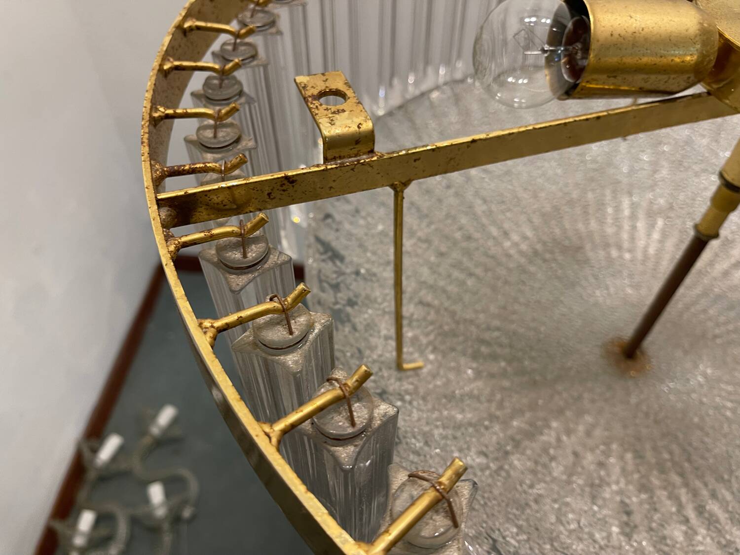 Large Murano Glass Trilobi Chandelier 1970’s