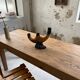 Vallauris black yellow ceramic candlestick