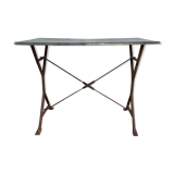 Zinc tray outdoor table