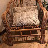 Paire de fauteuils en rotin