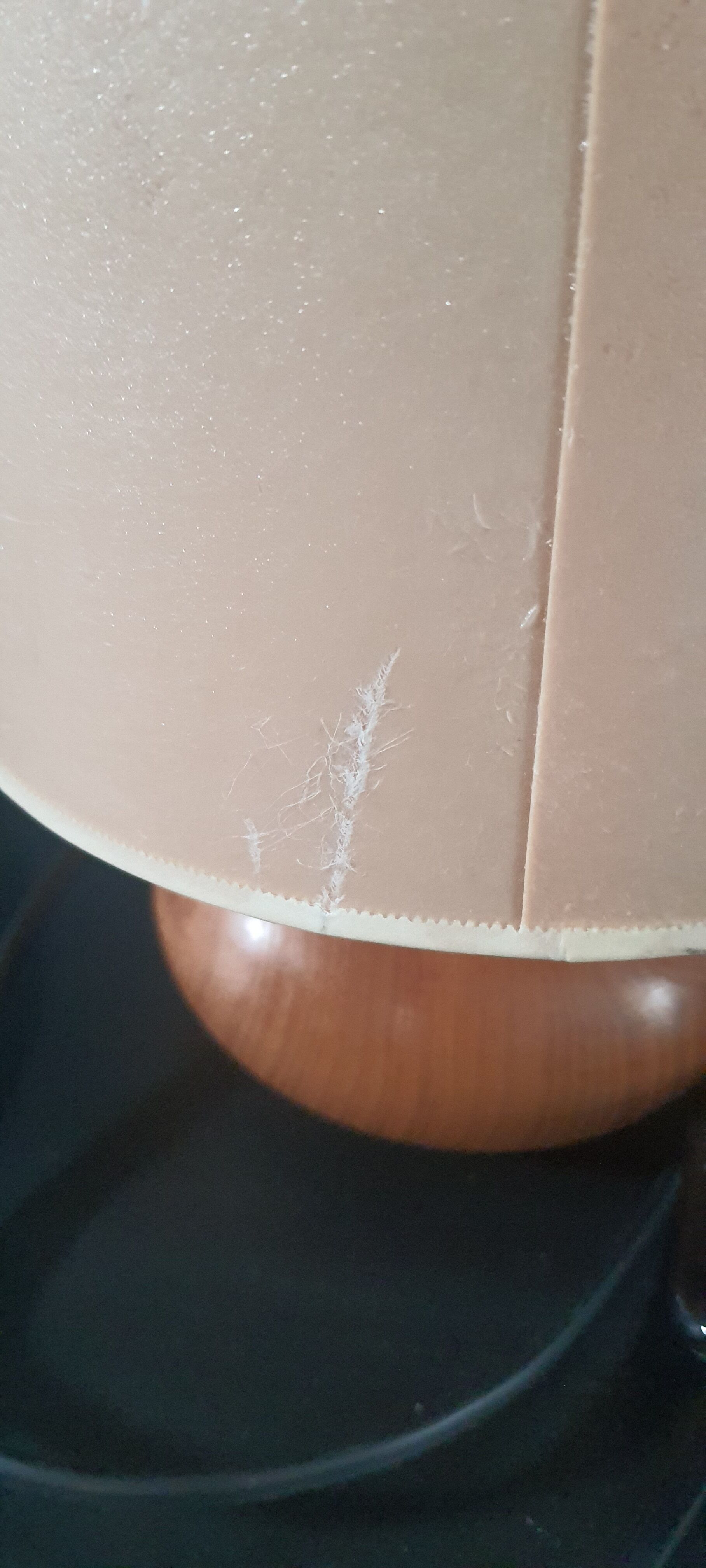 Table lamp bedside wood and vintage nature signed 1970