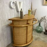 Vintage rattan bar
