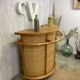 Bar en rotin vintage