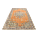 Pumpkin Orange Handmade Vintage Area Rug, 202x282 Cm