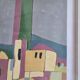 Lithograph Abderrahmane RAHOULE (1944) — "Village" dated 1995