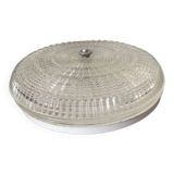 Round vintage ceiling light with metal support