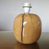 Elm lamp, French work, 70s-80s