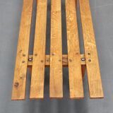 1970s Wooden Flower Pot Bench, Czechoslovakia
