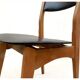 Set of 6 vintage Scandinavian chairs 1960s