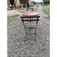 Bistro table + 2 folding chairs