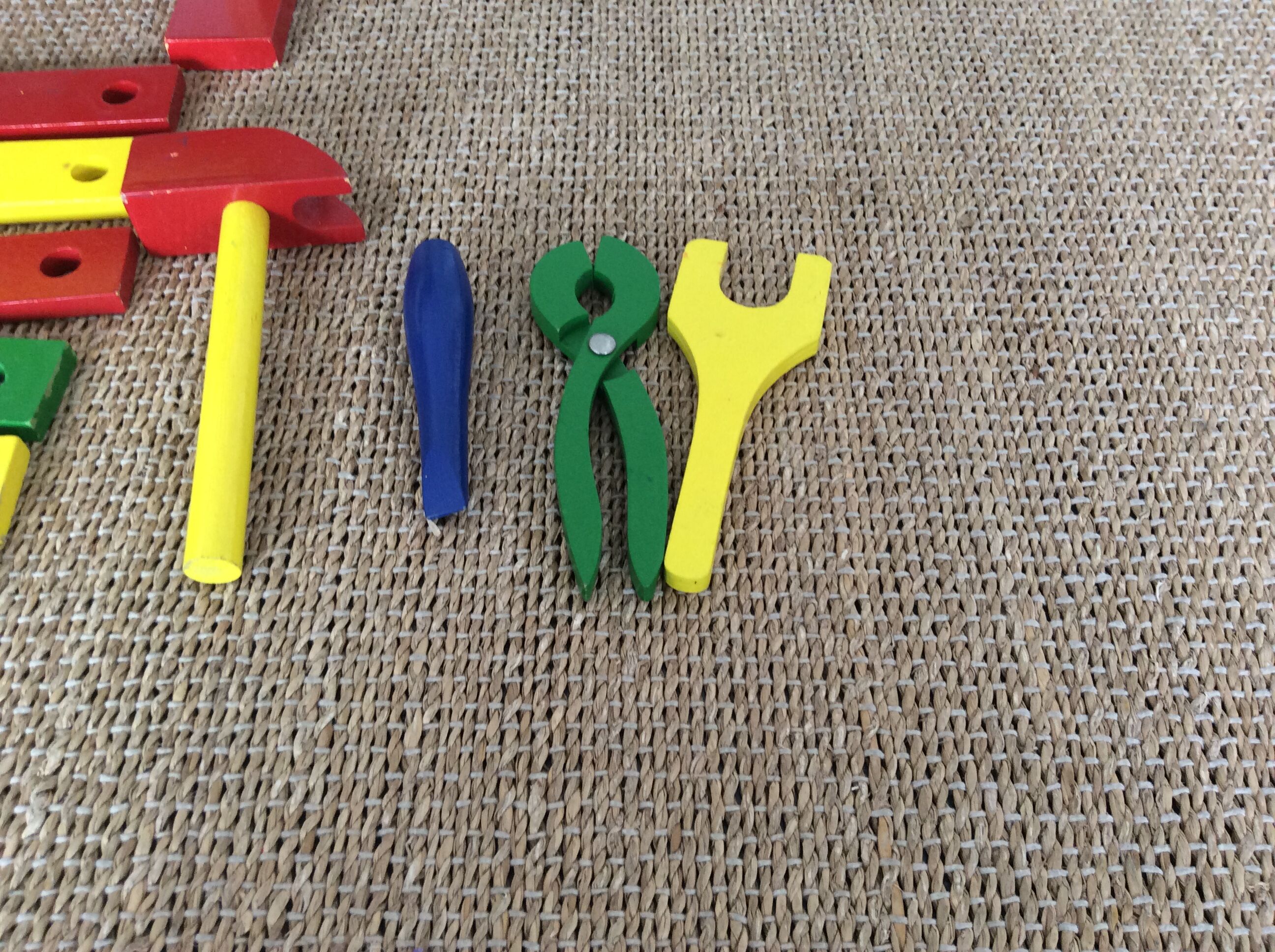 Child wooden workbench