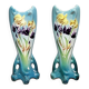 Saint Amand : paire de vases en céramique époque Art Nouveau vers 1900