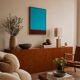 Minimalist painting "Meditative turquoise"