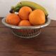 Vintage metal and wicker basket
