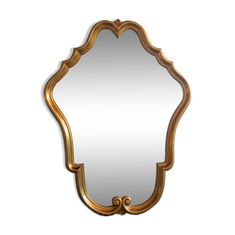 Golden shell mirror 53x71cm