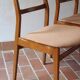2 vintage Scandinavian wooden chairs from the 1960s.