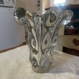 "Giraffe" vase in crystal – Vannes Crystal Works – 26.5 cm