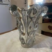 "Giraffe" vase in crystal – Vannes Crystal Works – 26.5 cm
