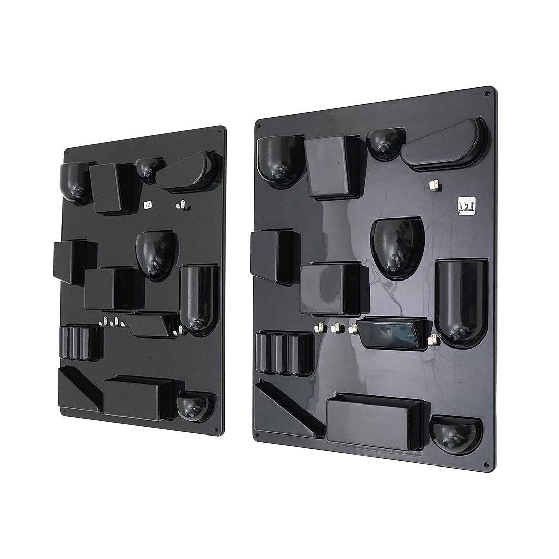 Wall organiser plateau Uten.Silo black by Dorothee Maurer Becker for Design M, 1960s