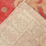 Tapis vintage rouge classique et bordé 5 x 9, 146 x 267 cm