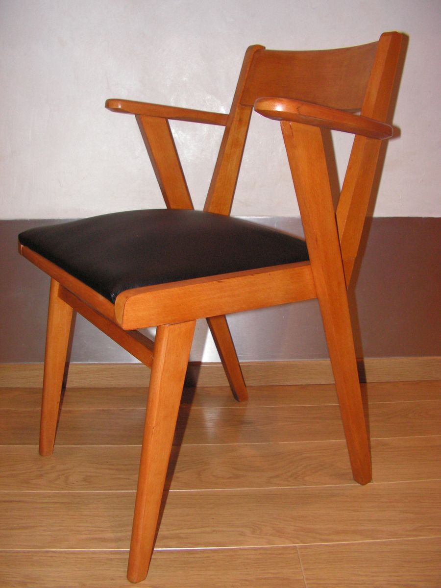 Pair of vintage bridge armchairs