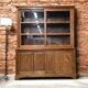Armoire, vaisselier vitré vintage en bois
