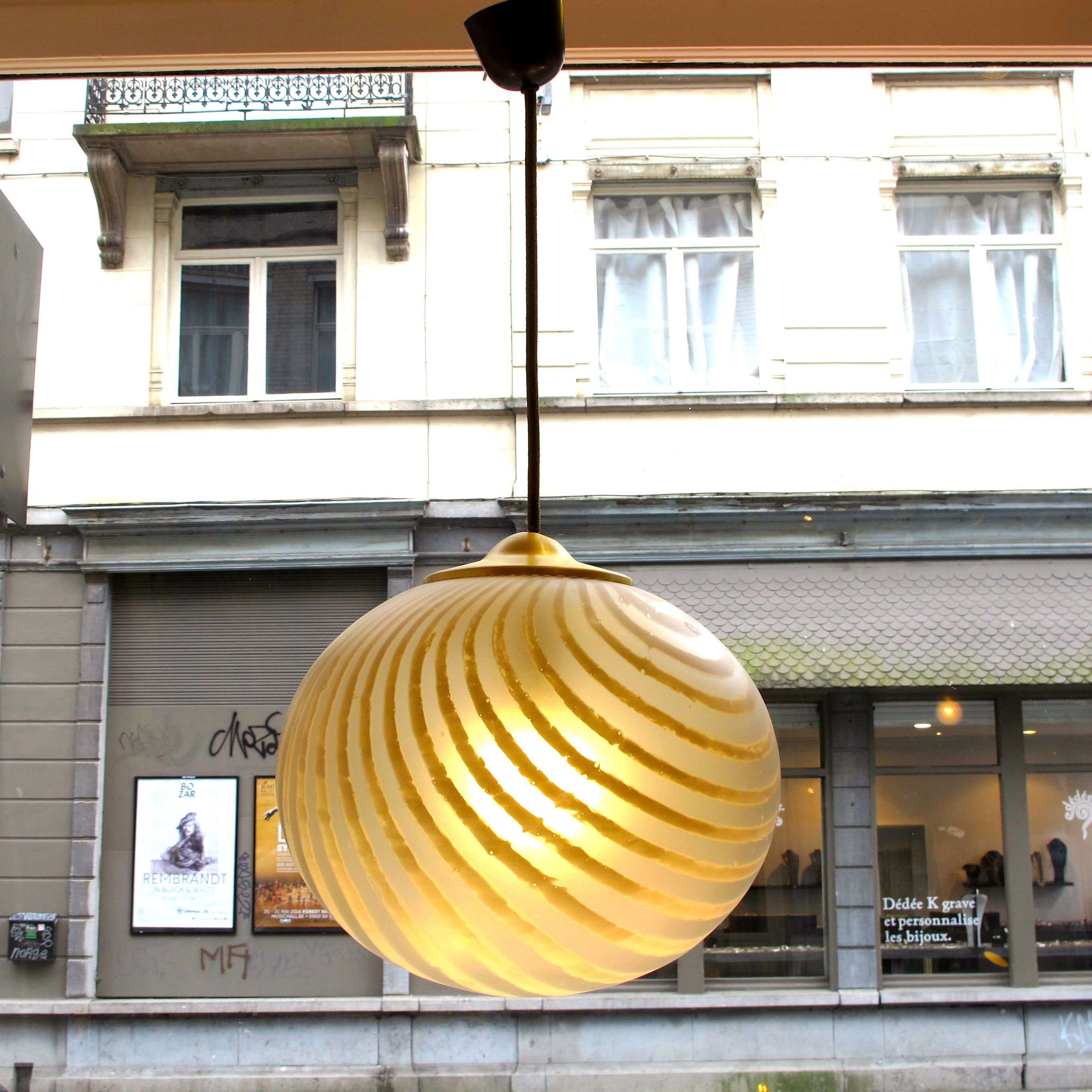 Suspension globe model "Kenya" Peill & Putzler - 1970