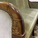 19th century Empire mahogany bench