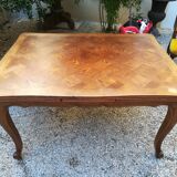 Louis XV-style oak extension table