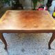 Louis XV-style oak extension table