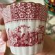 Set of 5 Lunéville “K and G” cups and saucers