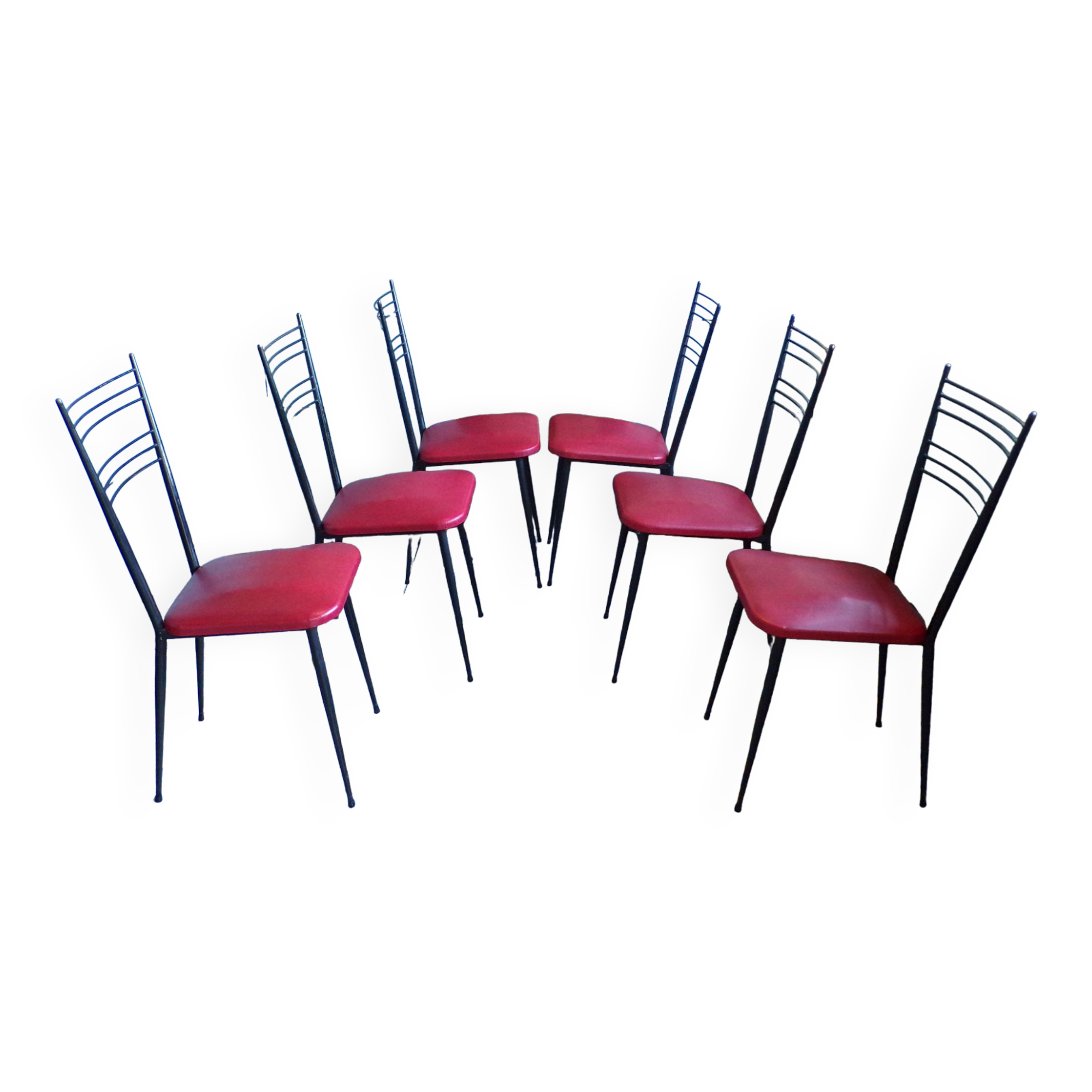 Suite 6 chairs Colette Guéden