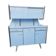 Formica buffet SIF, 3 doors, blue, vintage, years 50