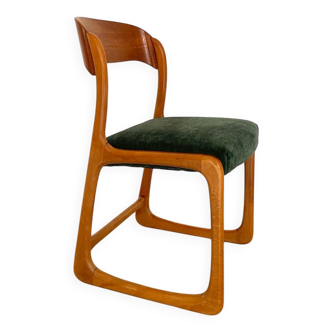 Chaise Baumann traîneau vintage