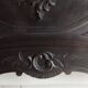 Rocaille Louis XV style headboard, black patina
