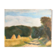 Tableau "Le chemin dans la forêt" pochade impressionniste, vers 1900