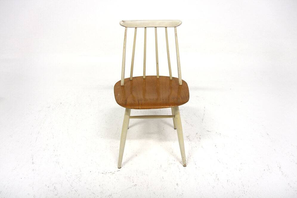 Set of 4 "Fanett" chairs in teak by Ilmari Tapiovaara, Sweden, 1960.