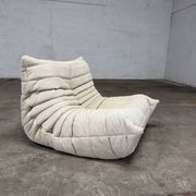 Ligne Roset Togo 1-seater in pouf in Beige Corduroy 10/10