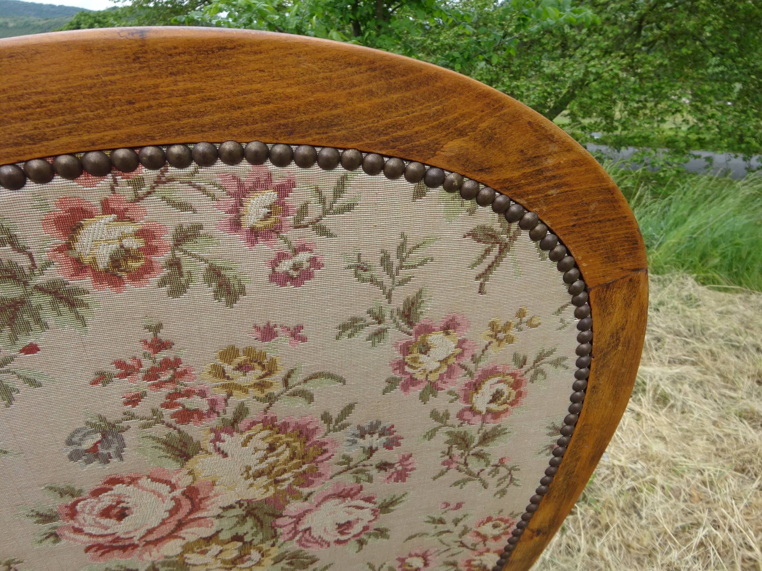 Antique Voltaire armchair with 4-position reclining backrest