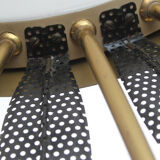 1950s chandelier in brass for 16 bulbs, diameter 100cm