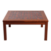 Table basse en teck et céramique