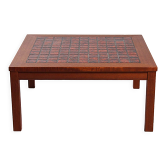 Teak and ceramic coffee table