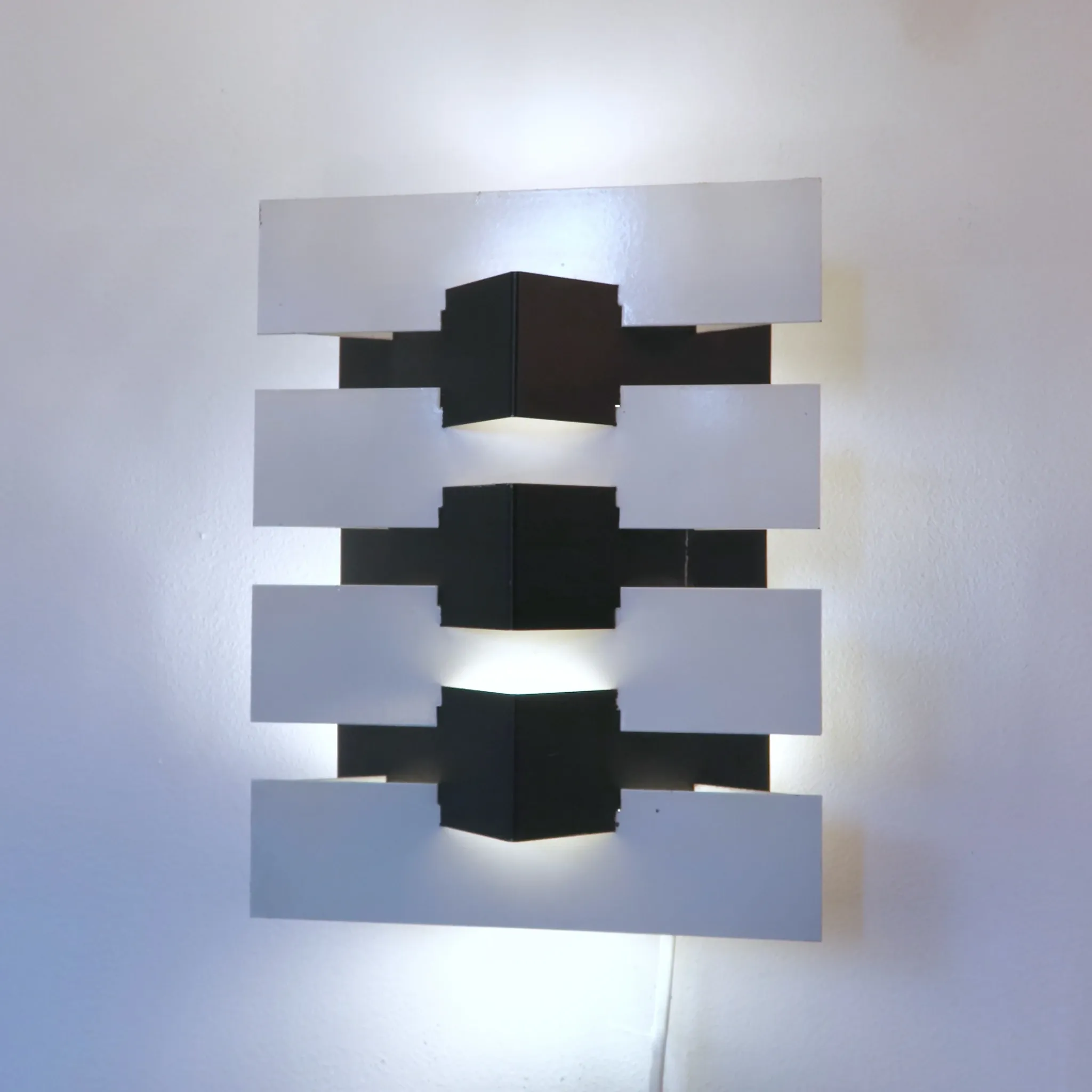 wall lamp J. Hoogervorst Anvia The Netherlands metal geometric 60s