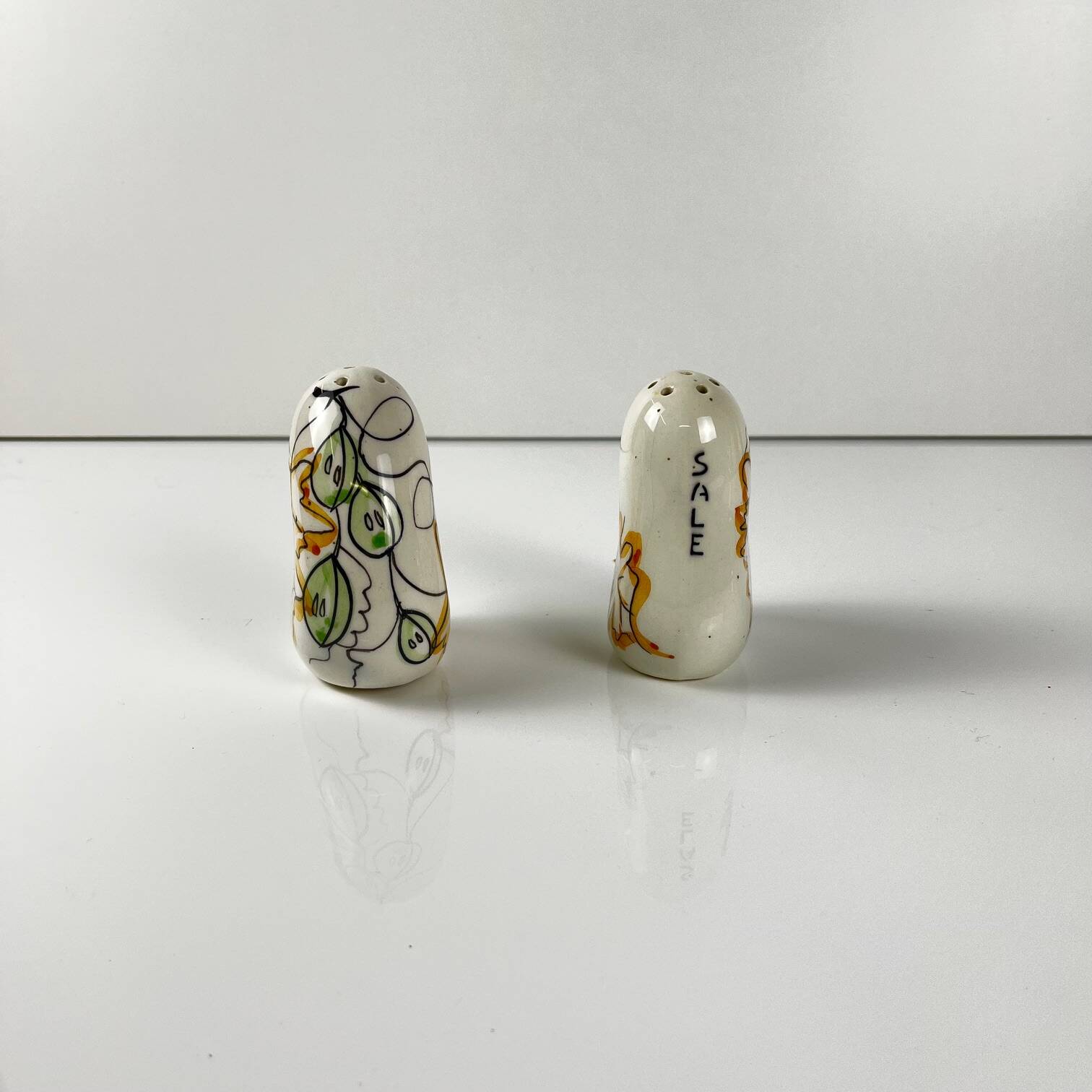 Oil, vinegar, salt & pepper set – Italy, 1950s, MCM